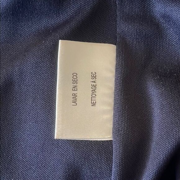 Maggy London Black/Pink Sheath Dress Long Sleeve Crew Neck zip back slit back 4 - Picture 5 of 6